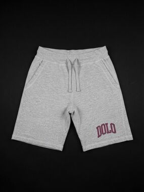 Sniper Gang Grey DOLO Logo Fleece Sweat Shorts Size S